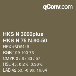 Farbcode: HKS N 3000plus - HKS N 75 N-90-50 | qconv.com
