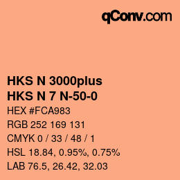 Farbcode: HKS N 3000plus - HKS N 7 N-50-0 | qconv.com