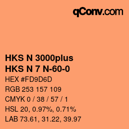 Farbcode: HKS N 3000plus - HKS N 7 N-60-0 | qconv.com