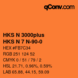 Farbcode: HKS N 3000plus - HKS N 7 N-90-0 | qconv.com