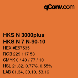 カラーコード: HKS N 3000plus - HKS N 7 N-90-10 | qconv.com