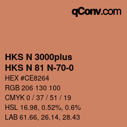 カラーコード: HKS N 3000plus - HKS N 81 N-70-0 | qconv.com