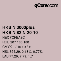 カラーコード: HKS N 3000plus - HKS N 82 N-20-10 | qconv.com