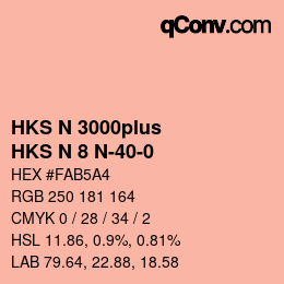 Code couleur: HKS N 3000plus - HKS N 8 N-40-0 | qconv.com