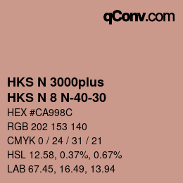 Farbcode: HKS N 3000plus - HKS N 8 N-40-30 | qconv.com