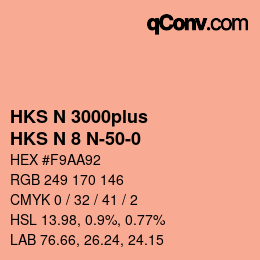 Code couleur: HKS N 3000plus - HKS N 8 N-50-0 | qconv.com