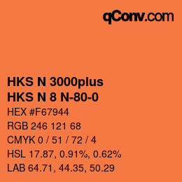 カラーコード: HKS N 3000plus - HKS N 8 N-80-0 | qconv.com