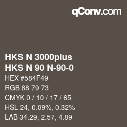 カラーコード: HKS N 3000plus - HKS N 90 N-90-0 | qconv.com