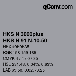 カラーコード: HKS N 3000plus - HKS N 91 N-10-50 | qconv.com