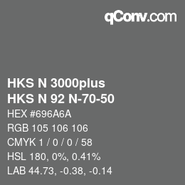 Farbcode: HKS N 3000plus - HKS N 92 N-70-50 | qconv.com