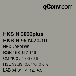 Farbcode: HKS N 3000plus - HKS N 95 N-70-10 | qconv.com