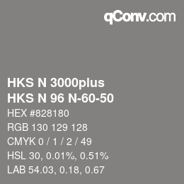 Color code: HKS N 3000plus - HKS N 96 N-60-50 | qconv.com