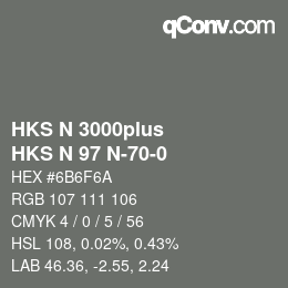 Farbcode: HKS N 3000plus - HKS N 97 N-70-0 | qconv.com
