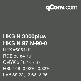 Farbcode: HKS N 3000plus - HKS N 97 N-90-0 | qconv.com