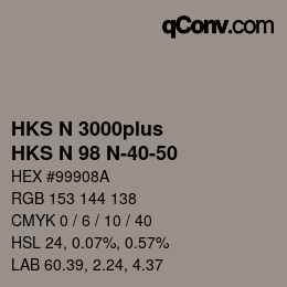 Farbcode: HKS N 3000plus - HKS N 98 N-40-50 | qconv.com