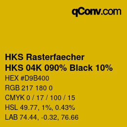 Código de color: HKS Rasterfaecher - HKS 04K 090% Black 10% | qconv.com