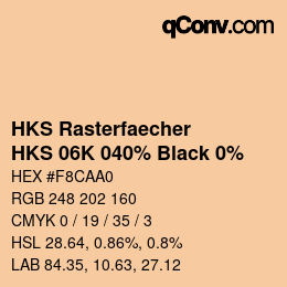 Código de color: HKS Rasterfaecher - HKS 06K 040% Black 0% | qconv.com