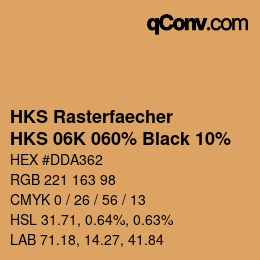 Código de color: HKS Rasterfaecher - HKS 06K 060% Black 10% | qconv.com