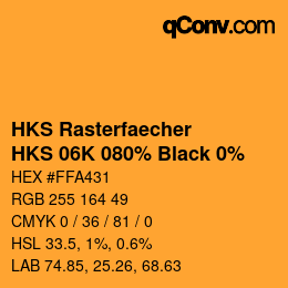 Code couleur: HKS Rasterfaecher - HKS 06K 080% Black 0% | qconv.com