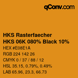 Código de color: HKS Rasterfaecher - HKS 06K 080% Black 10% | qconv.com