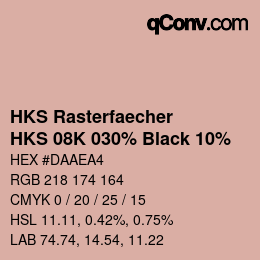 Código de color: HKS Rasterfaecher - HKS 08K 030% Black 10% | qconv.com