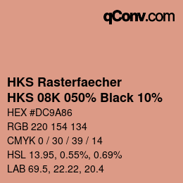 Code couleur: HKS Rasterfaecher - HKS 08K 050% Black 10% | qconv.com