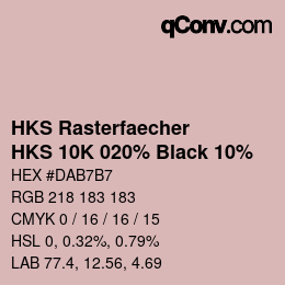 Código de color: HKS Rasterfaecher - HKS 10K 020% Black 10% | qconv.com