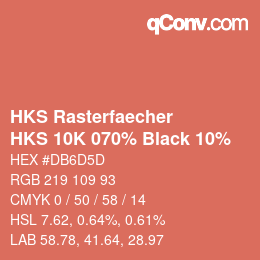 Code couleur: HKS Rasterfaecher - HKS 10K 070% Black 10% | qconv.com
