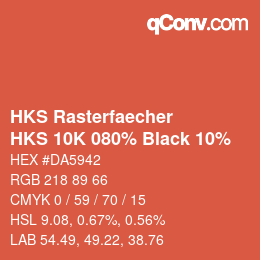 Código de color: HKS Rasterfaecher - HKS 10K 080% Black 10% | qconv.com