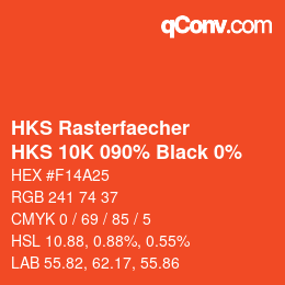 Color code: HKS Rasterfaecher - HKS 10K 090% Black 0% | qconv.com