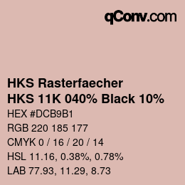 カラーコード: HKS Rasterfaecher - HKS 11K 040% Black 10% | qconv.com