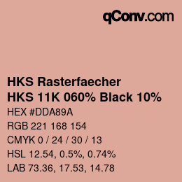 カラーコード: HKS Rasterfaecher - HKS 11K 060% Black 10% | qconv.com
