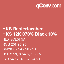 Código de color: HKS Rasterfaecher - HKS 12K 070% Black 10% | qconv.com