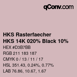 Código de color: HKS Rasterfaecher - HKS 14K 020% Black 10% | qconv.com
