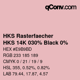 カラーコード: HKS Rasterfaecher - HKS 14K 030% Black 0% | qconv.com