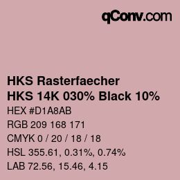 Código de color: HKS Rasterfaecher - HKS 14K 030% Black 10% | qconv.com