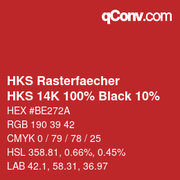 Code couleur: HKS Rasterfaecher - HKS 14K 100% Black 10% | qconv.com