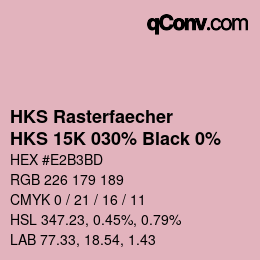 Código de color: HKS Rasterfaecher - HKS 15K 030% Black 0% | qconv.com