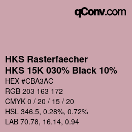 Código de color: HKS Rasterfaecher - HKS 15K 030% Black 10% | qconv.com