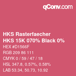 Código de color: HKS Rasterfaecher - HKS 15K 070% Black 0% | qconv.com