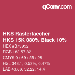 Código de color: HKS Rasterfaecher - HKS 15K 080% Black 10% | qconv.com
