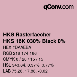 Código de color: HKS Rasterfaecher - HKS 16K 030% Black 0% | qconv.com