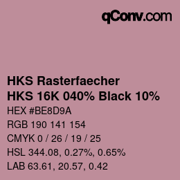 Código de color: HKS Rasterfaecher - HKS 16K 040% Black 10% | qconv.com