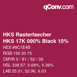 Color code: HKS Rasterfaecher - HKS 17K 090% Black 10% | qconv.com