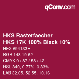 Code couleur: HKS Rasterfaecher - HKS 17K 100% Black 10% | qconv.com