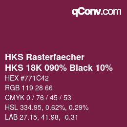 Code couleur: HKS Rasterfaecher - HKS 18K 090% Black 10% | qconv.com