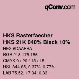 Código de color: HKS Rasterfaecher - HKS 21K 040% Black 10% | qconv.com