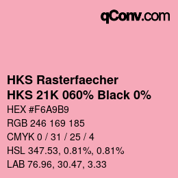 Code couleur: HKS Rasterfaecher - HKS 21K 060% Black 0% | qconv.com