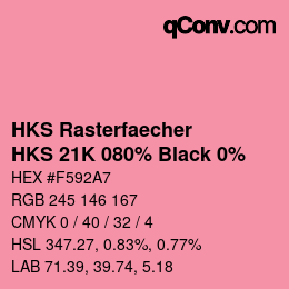 Code couleur: HKS Rasterfaecher - HKS 21K 080% Black 0% | qconv.com