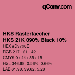Código de color: HKS Rasterfaecher - HKS 21K 090% Black 10% | qconv.com